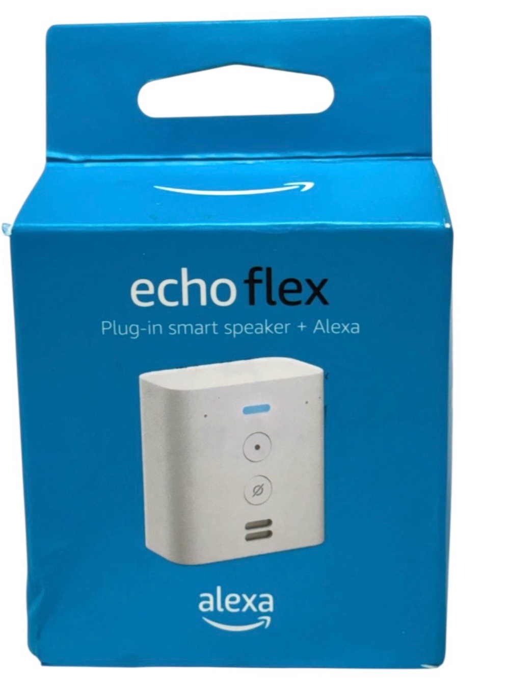 NEW AMAZON Echo Flex C77A68 Plug-In Smart Speaker Alexa USB-A Line Out White